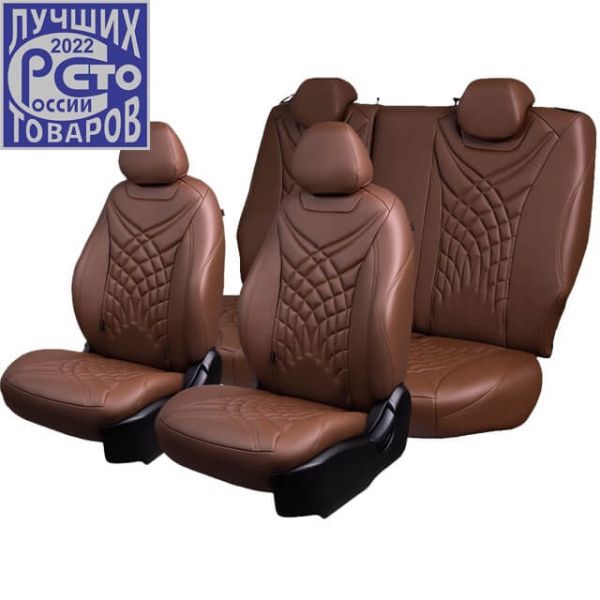 Чехлы Премиум Экокожа Байрон Президент|Жук на Chevrolet Cruze 2009-2015 г.в.