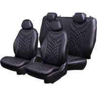 Чехлы Премиум Экокожа Байрон Президент|Жук на Chevrolet Rezzo (2004-2008)