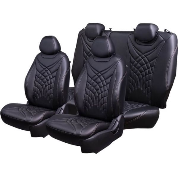 Чехлы Премиум Экокожа Байрон Президент|Жук на Chevrolet Rezzo (2004-2008)