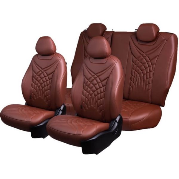 Чехлы Премиум Экокожа Байрон Президент|Жук на Chevrolet Rezzo (2004-2008)