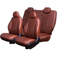 Чехлы Премиум Экокожа Байрон Президент|Жук на Chevrolet Rezzo (2004-2008)